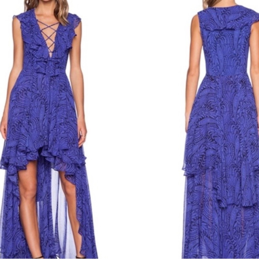 NWT The Jetset Diaries Royal Blue High-Low Dress